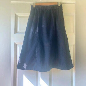 Orvis black jean skirt